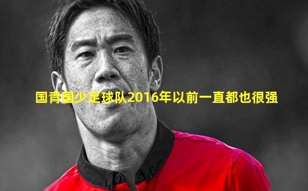 国青国少足球队2016年以前一直都也很强