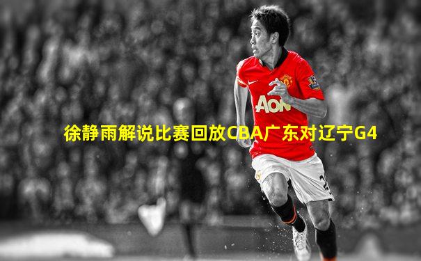 徐静雨解说比赛回放CBA广东对辽宁G4
