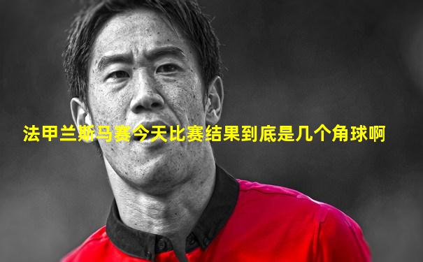 法甲兰斯马赛今天比赛结果到底是几个角球啊